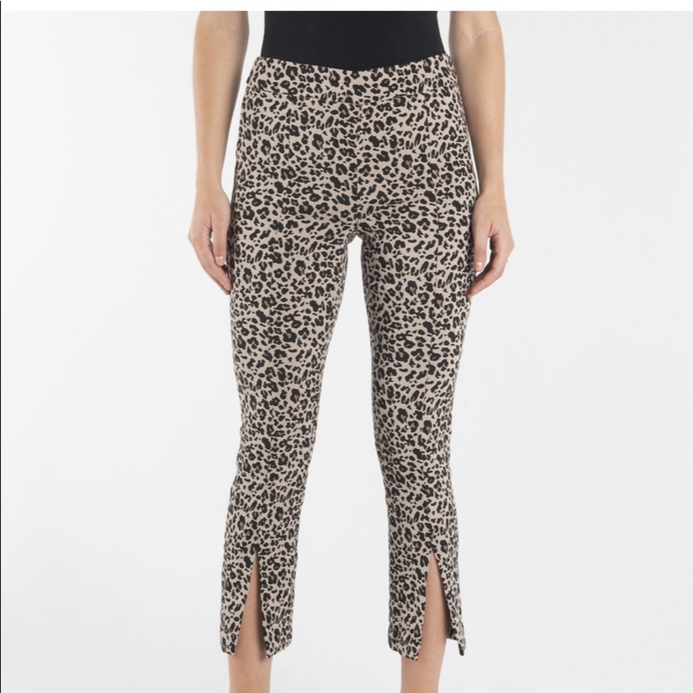 Nanette Nanette Lepore Pull On Slim Ankle Pants with Front Ankle Slits, 10